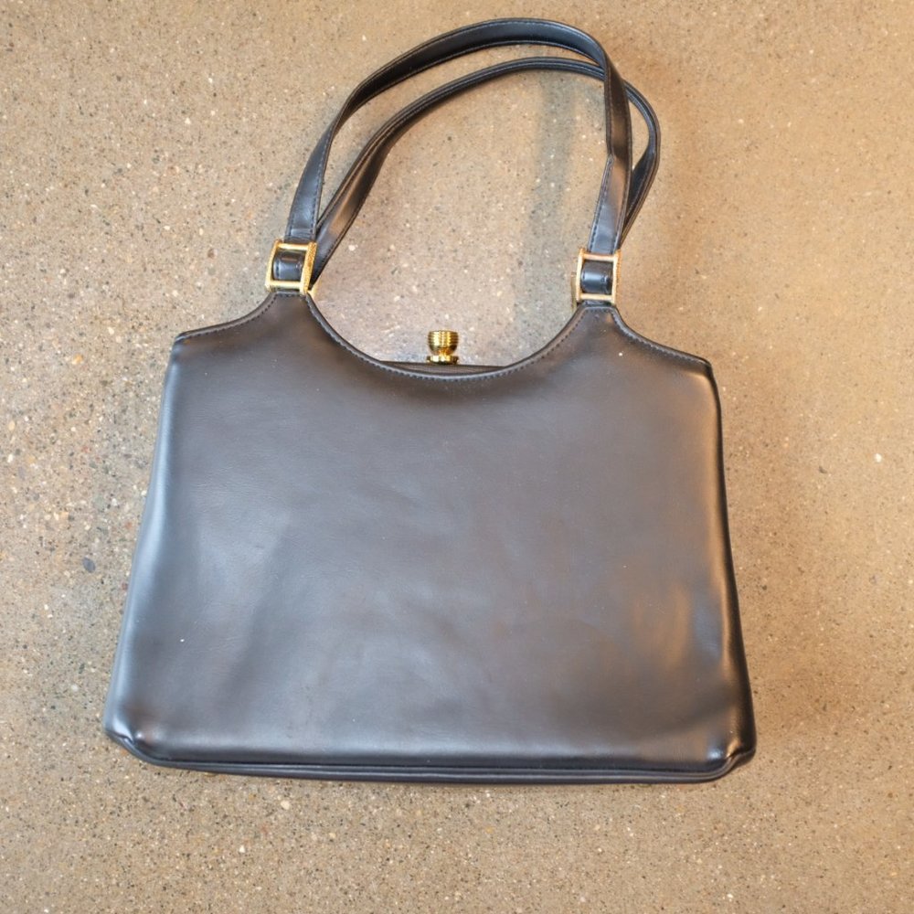 Empress Black Leather Vintage Bag